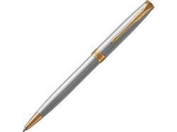 Ручка шариковая Parker Sonnet Core Stainless Steel GT, серебристый/золотистый