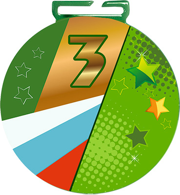 Медаль 3 место (сублимационная печать)