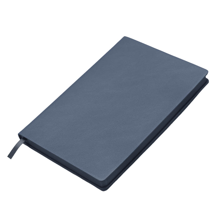 Бизнес-блокнот LADY, формат А5, темно-синий, блок в клетку