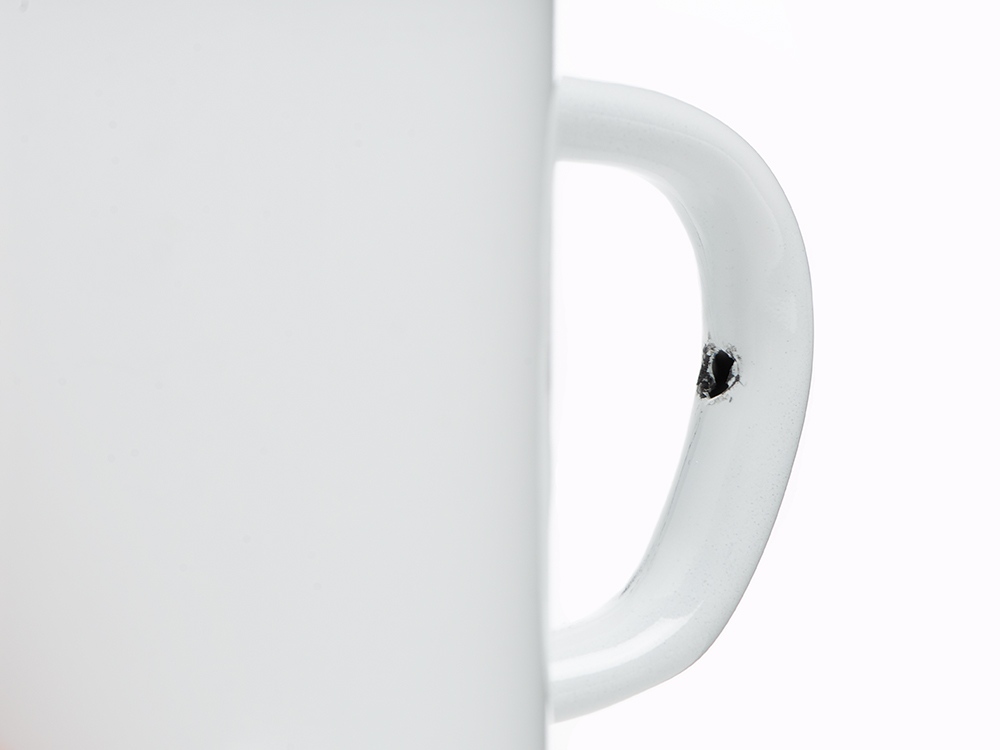 Кружка эмалированная в коробке, белый