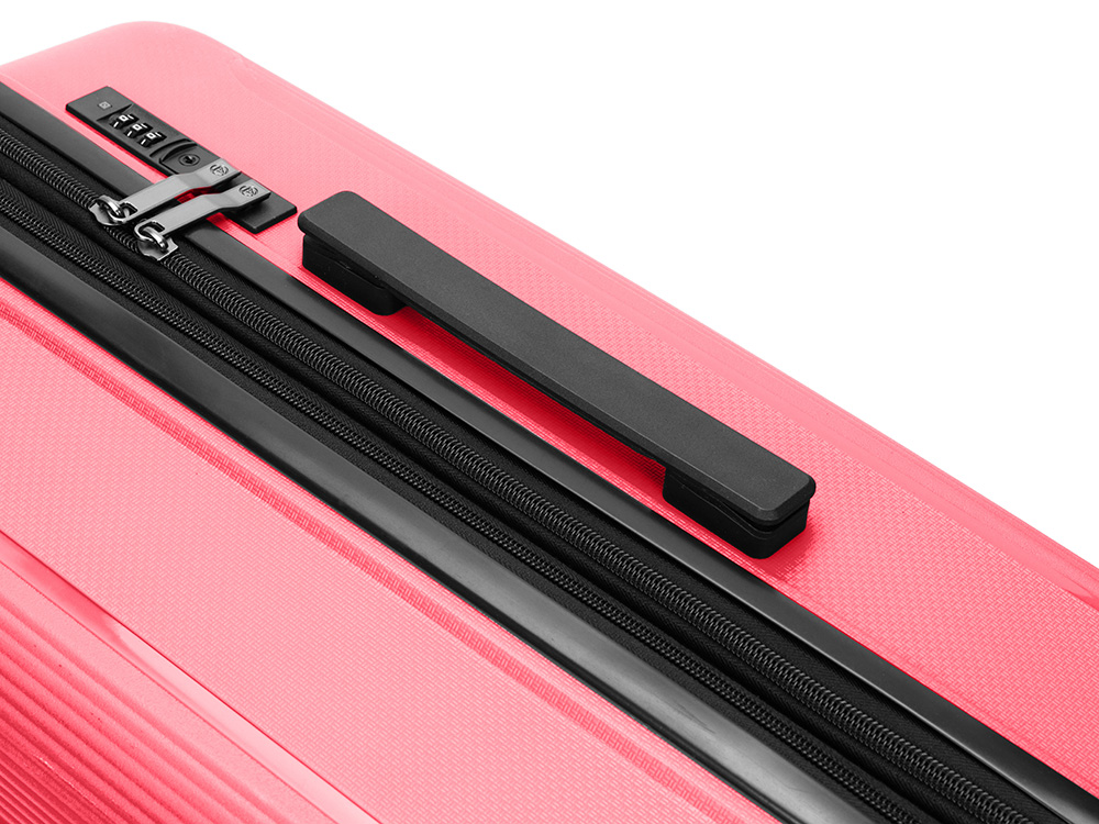 Чемодан TORBER В Отпуск, ярко-розовый, полипропилен, 65,5 х 43,5 х 26 см, 62 л