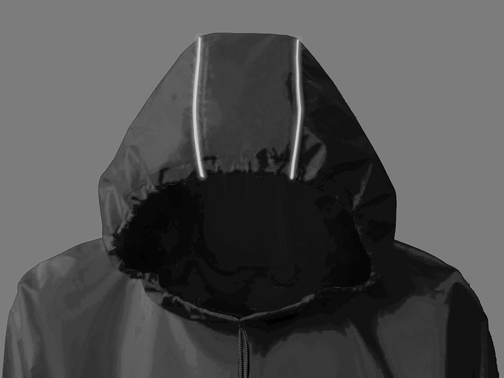 Дождевик - пончо Galaxy со светоотражающими элементами, серый