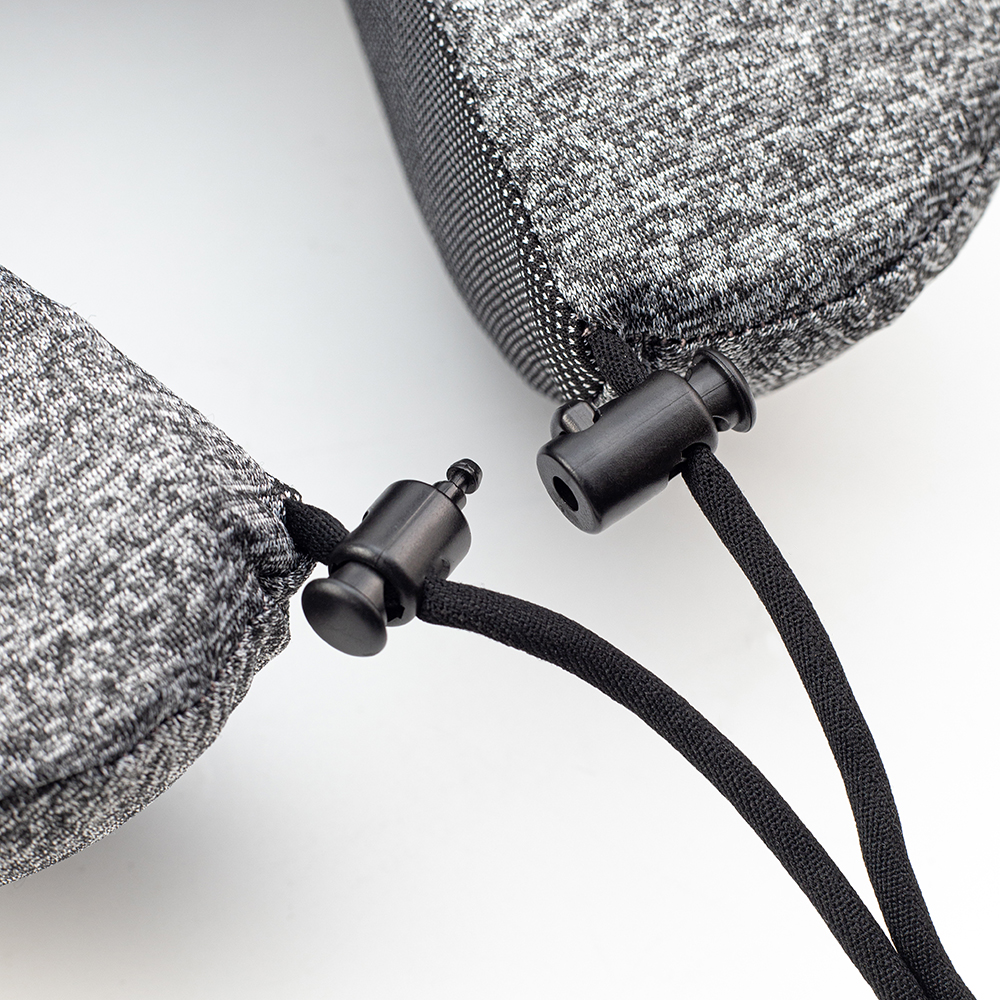 Подушка для путешествий с капюшоном Shon, тёмно-серая