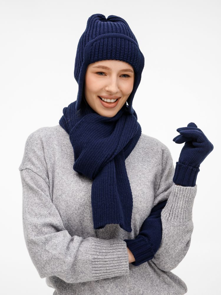 Шарф Catch Match, темно-синий