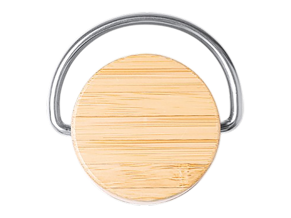 Термобутылка Мэйер из нержавеющей стали, с бамбуковой крышкой, серебристый