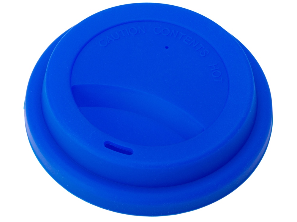 Стакан с силиконовой крышкой Café, синий