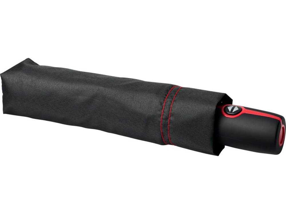 Автоматический складной зонт Stark-mini, черный/красный