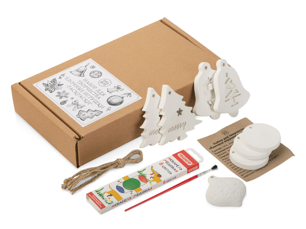 Набор для творчества Ёлочные игрушки-раскраски Набор для творчества Ёлочные игрушки-раскраски