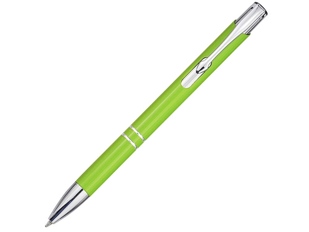 Шариковая ручка Moneta из переработанного алюминия (черные чернила) - Лайм