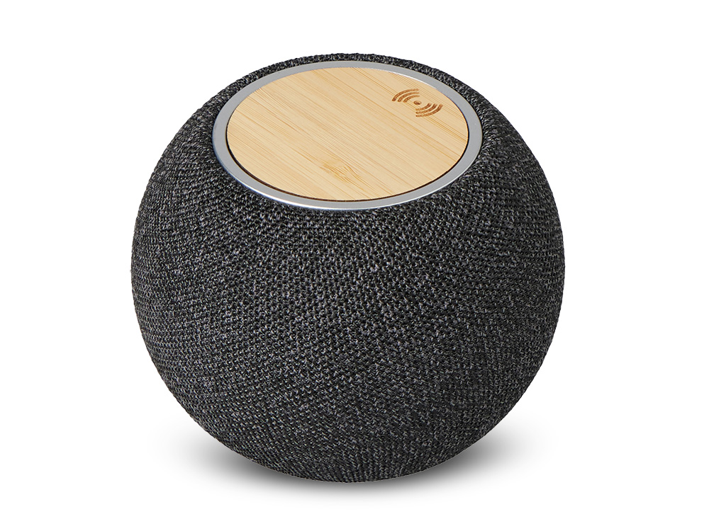 Портативная колонка с беспроводной зарядкой Ареа, 5 Вт Портативная колонка с беспроводной зарядкой Ареа, 5 Вт