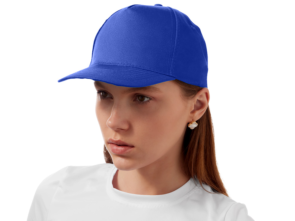 Бейсболка Poly 5-ти панельная 120 гр, кл.синий