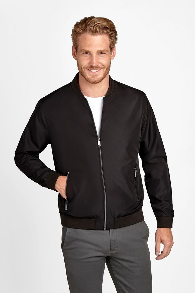 Куртка унисекс Roscoe, черная Куртка унисекс Roscoe, черная