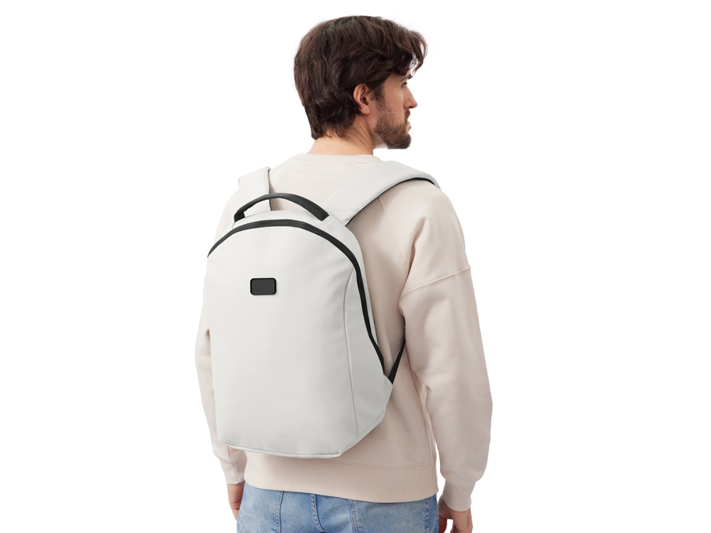 Рюкзак Sofit для ноутбука из экокожи, молочный Рюкзак Sofit для ноутбука из экокожи, молочный