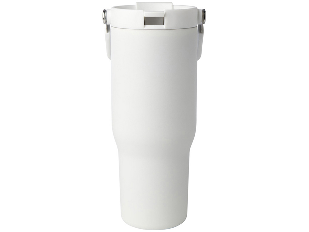 Термостакан Bronx объемом 900 мл из меди и переработанной нержавеющей стали, сертифицированной по стандарту RCS, с вакуумной изоляцией и крышкой с двойной функцией - Белый