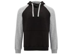 Свитшот Badet мужской, черный/серый меланж