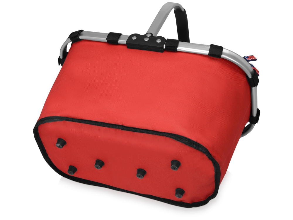 Изотермическая сумка-холодильник FROST складная с алюминиевой рамой, красный (Р)