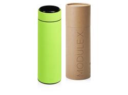 Вакуумный термос Module X с индикатором температуры, 500 мл, тубус, зеленое яблоко 375C