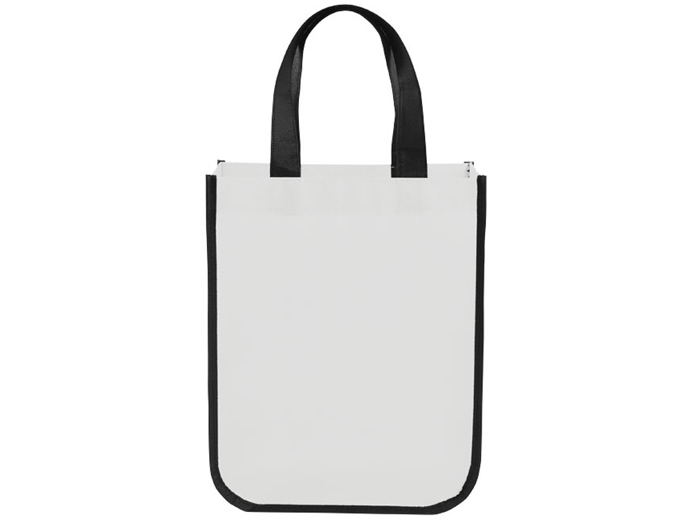 Маленькая ламинированная сумка для покупок, белый