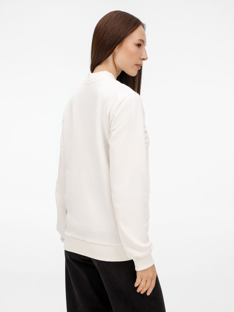 Бомбер унисекс Nuppu, молочно-белый Бомбер унисекс Nuppu, молочно-белый