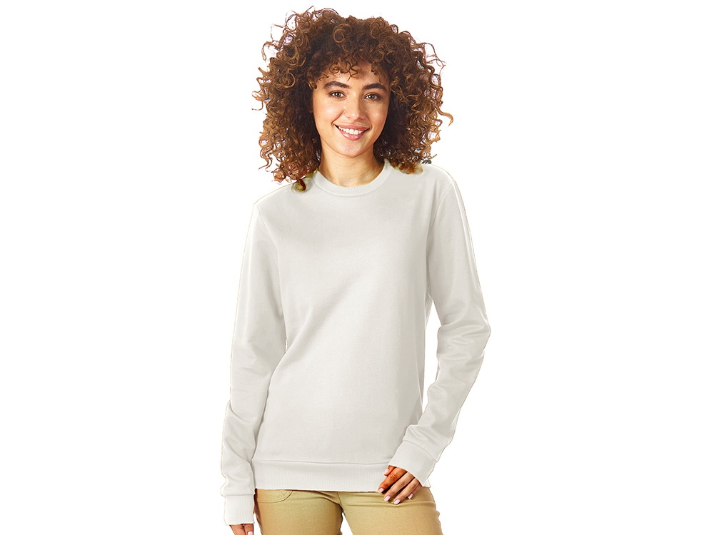 Свитшот Motion унисекс с начесом, белый Свитшот Motion унисекс с начесом, белый