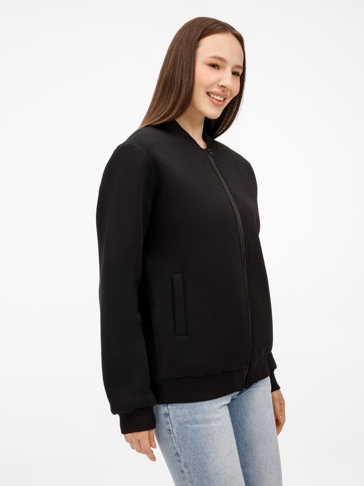 Бомбер унисекс Estado, черный