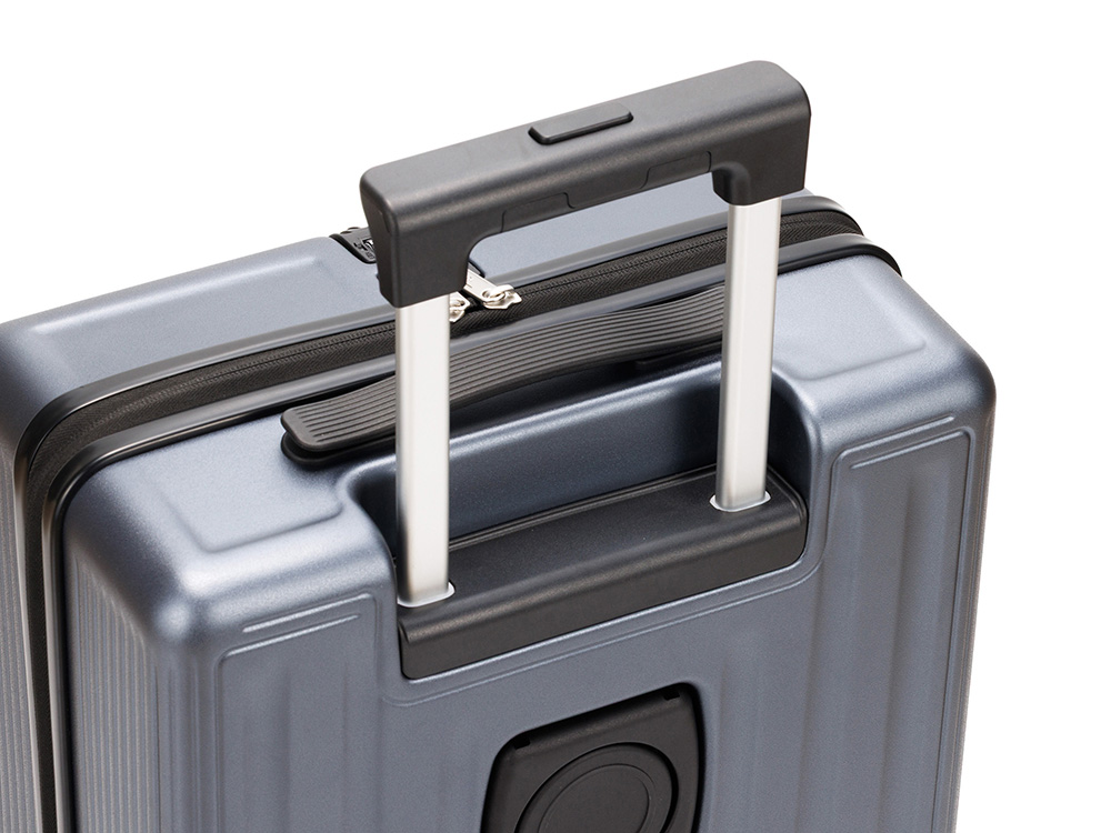 Чемодан TORBER БАЙКАЛ, тёмно-серый металлик, поликарбонат, 37,5 x 20 х 54 см, 37 л Чемодан TORBER БАЙКАЛ, тёмно-серый металлик, поликарбонат, 37,5 x 20 х 54 см, 37 л