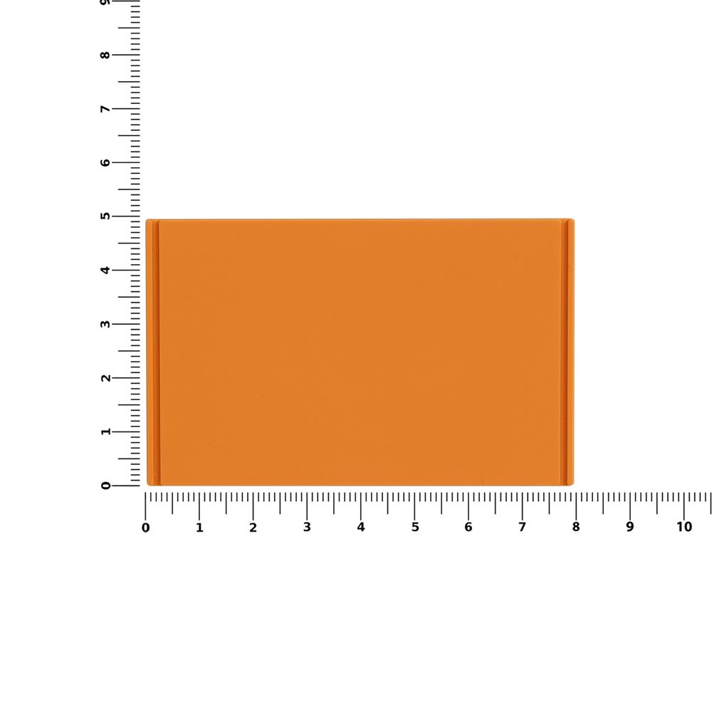 Лейбл из ПВХ Dzeta, XL, оранжевый