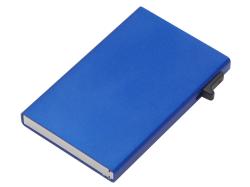 Картхолдер Florence с RFID- защитой из алюминия, синий