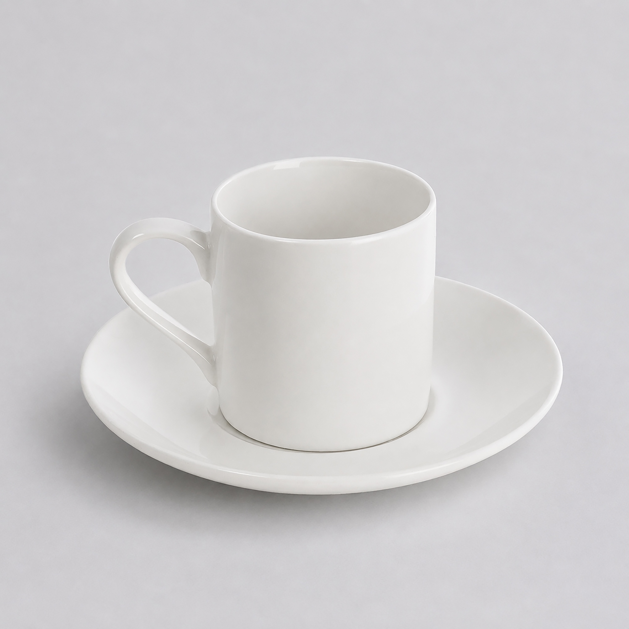 Кофейная пара прямой формы Espresso, 100мл, белый Кофейная пара прямой формы Espresso, 100мл, белый