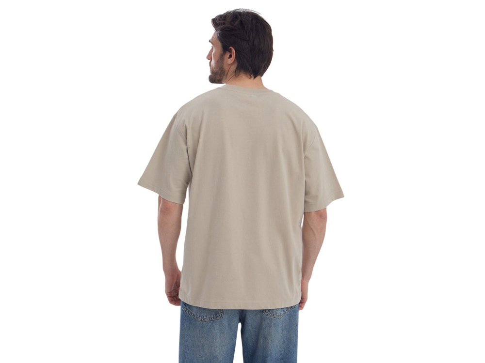 Футболка Kyoto из джерси 180 г/м2 с пич отделкой, унисекс, оливковый