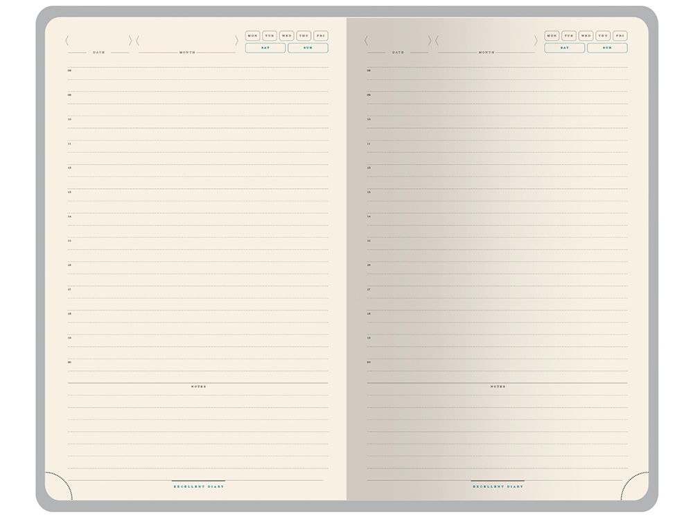 Ежедневник недатированный А5 Premier, серый