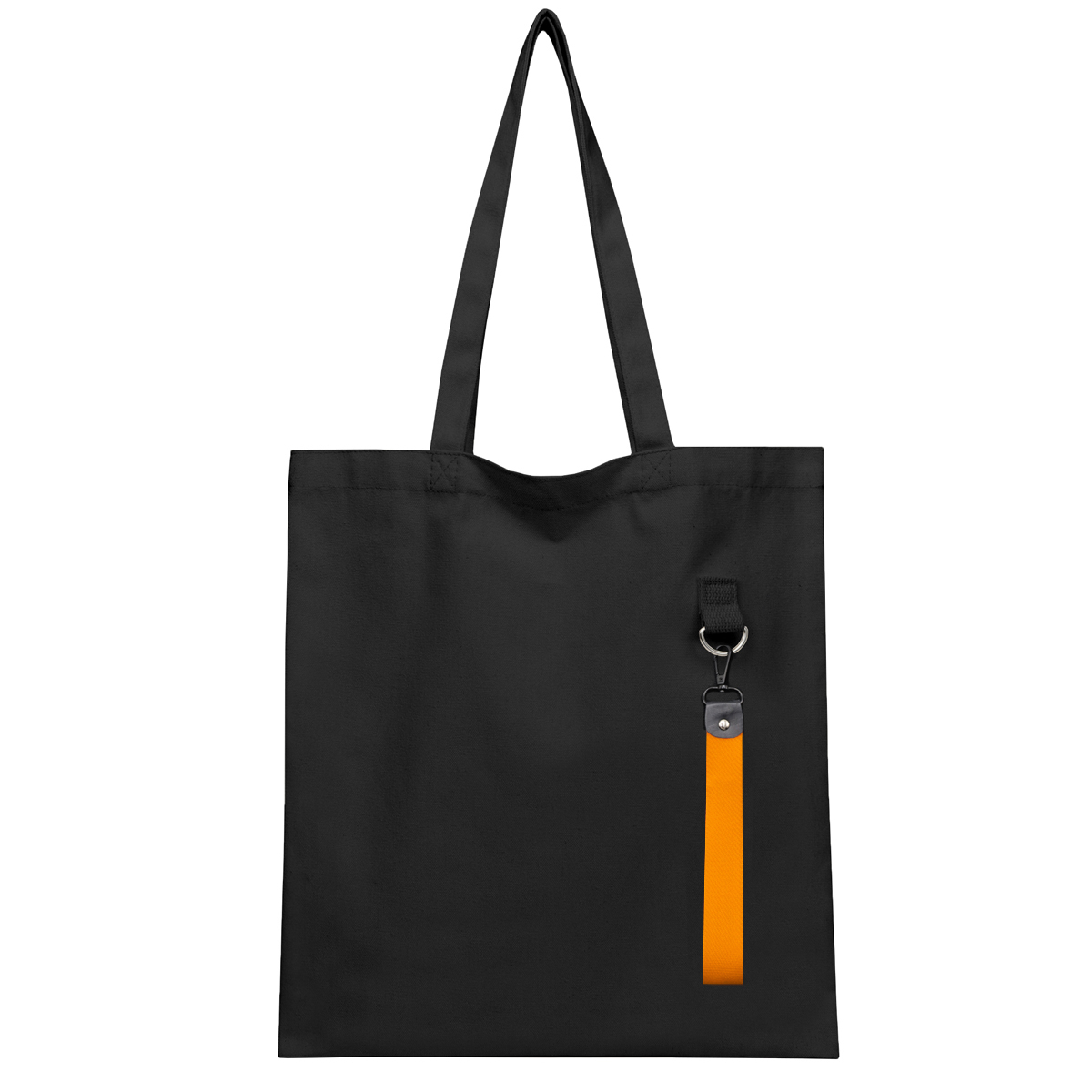 Сумка для покупок LUMISSA 325 г/м² с ремувкой, чёрный/оранжевый Сумка для покупок LUMISSA 325 г/м² с ремувкой, чёрный/оранжевый