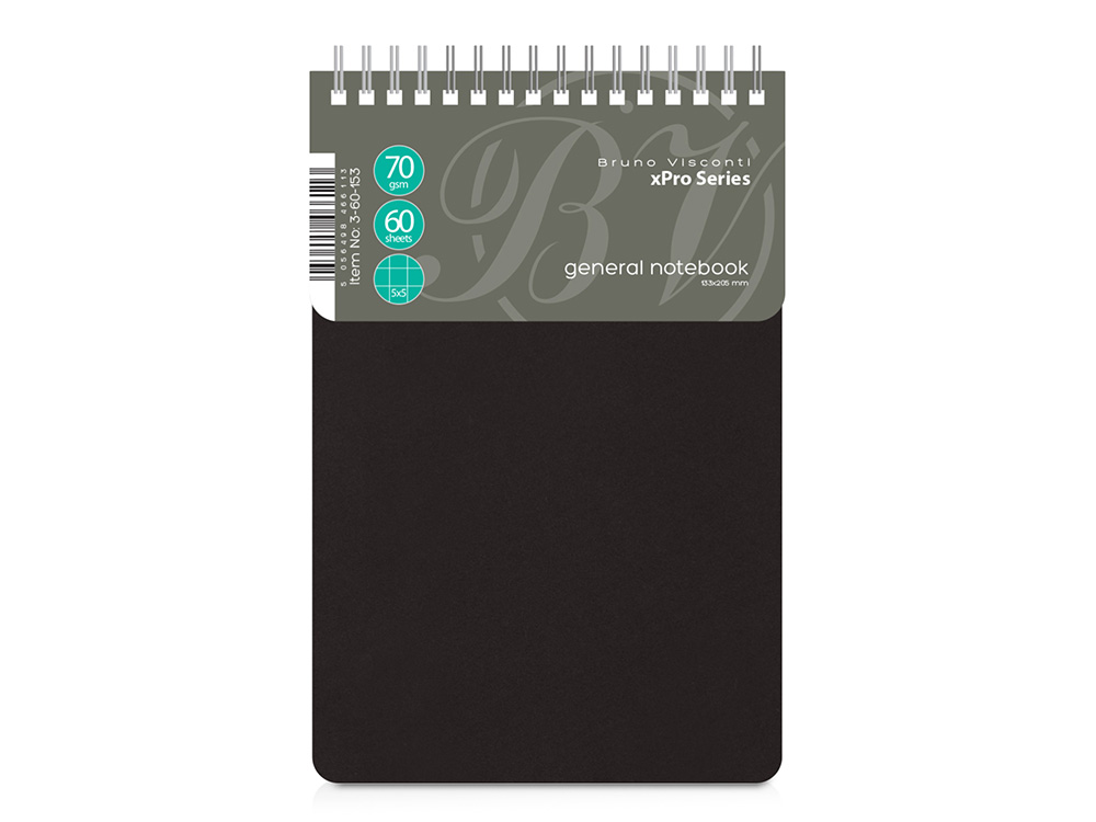 Бизнес - блокнот А5 (135 х 198 мм.) xPro 60 л., черный