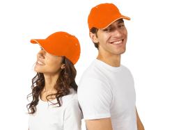 Бейсболка New Castle 6-ти панельная, оранжевый/белый Бейсболка New Castle 6-ти панельная, оранжевый/белый