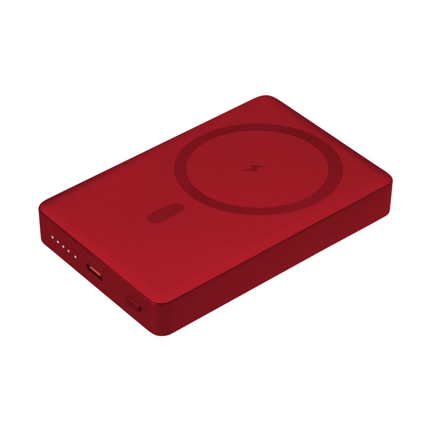 Внешний аккумулятор Атлантис Плюс PD (Atlantis PD Plus) 10000mAh с функцией беспроводной зарядки 15W, красный