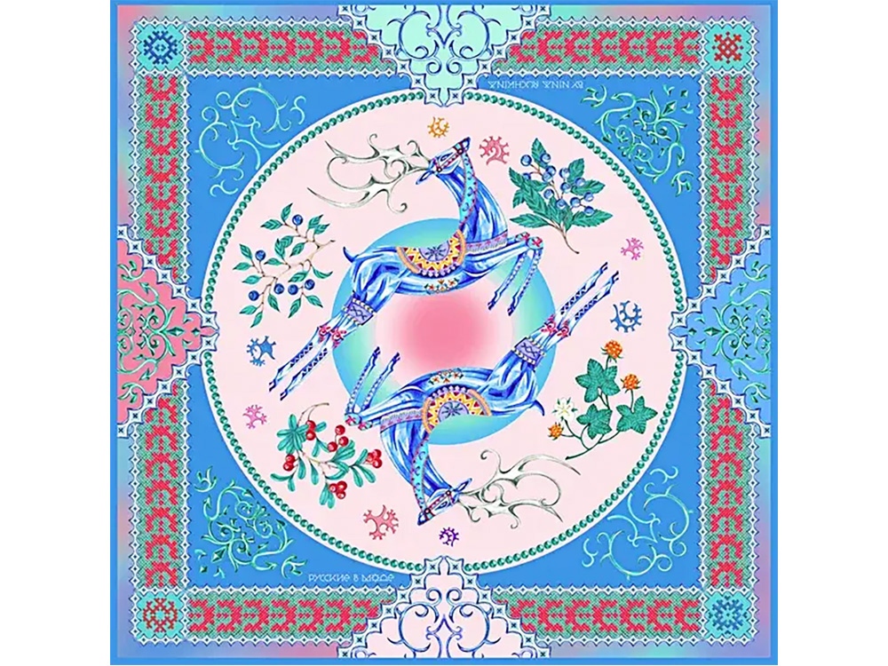 Платок Северное сияние Платок Северное сияние