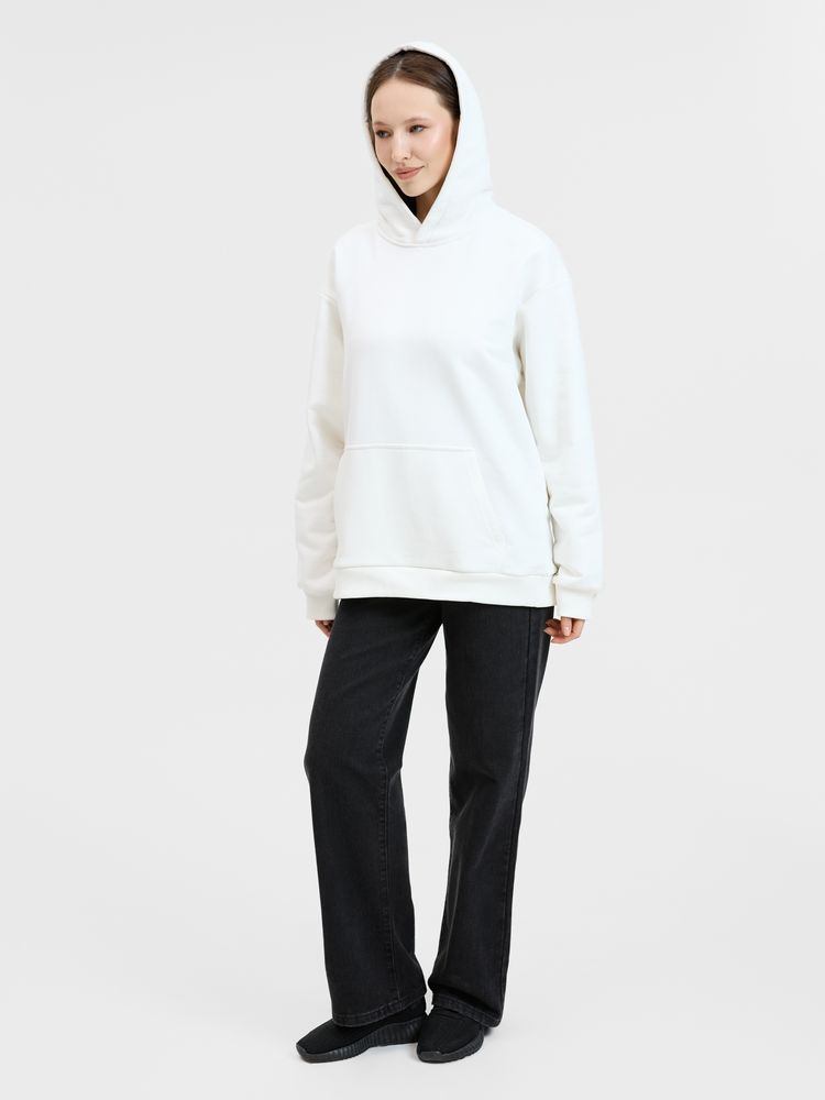 Худи унисекс оверсайз Songo, молочно-белое Худи унисекс оверсайз Songo, молочно-белое