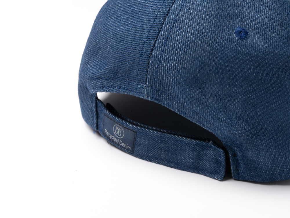 Бейсболка 6 панельная ISBUD из переработанной джинсовой ткани