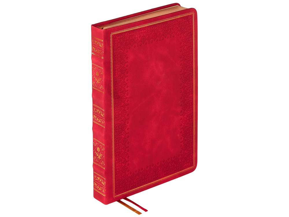 Ежедневник недатированный А5 Royal, красный с бронзовым срезом Ежедневник недатированный А5 Royal, красный с бронзовым срезом