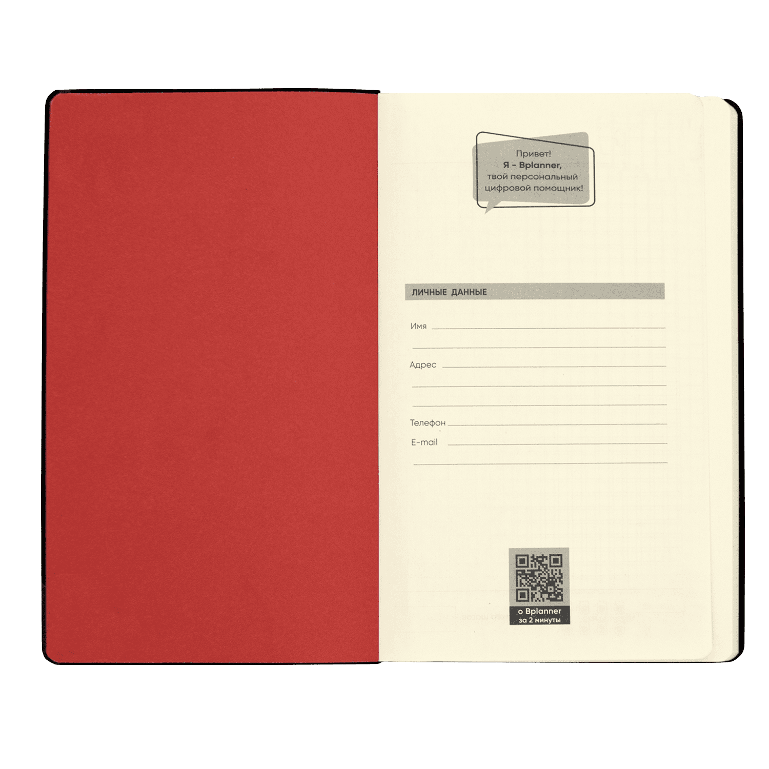 Бизнес-блокнот Bplanner.05 (красный)