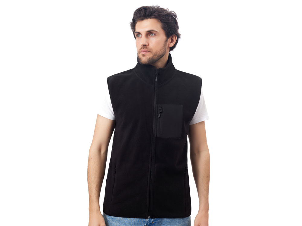 Жилет флисовый Trondheim унисекс, черный