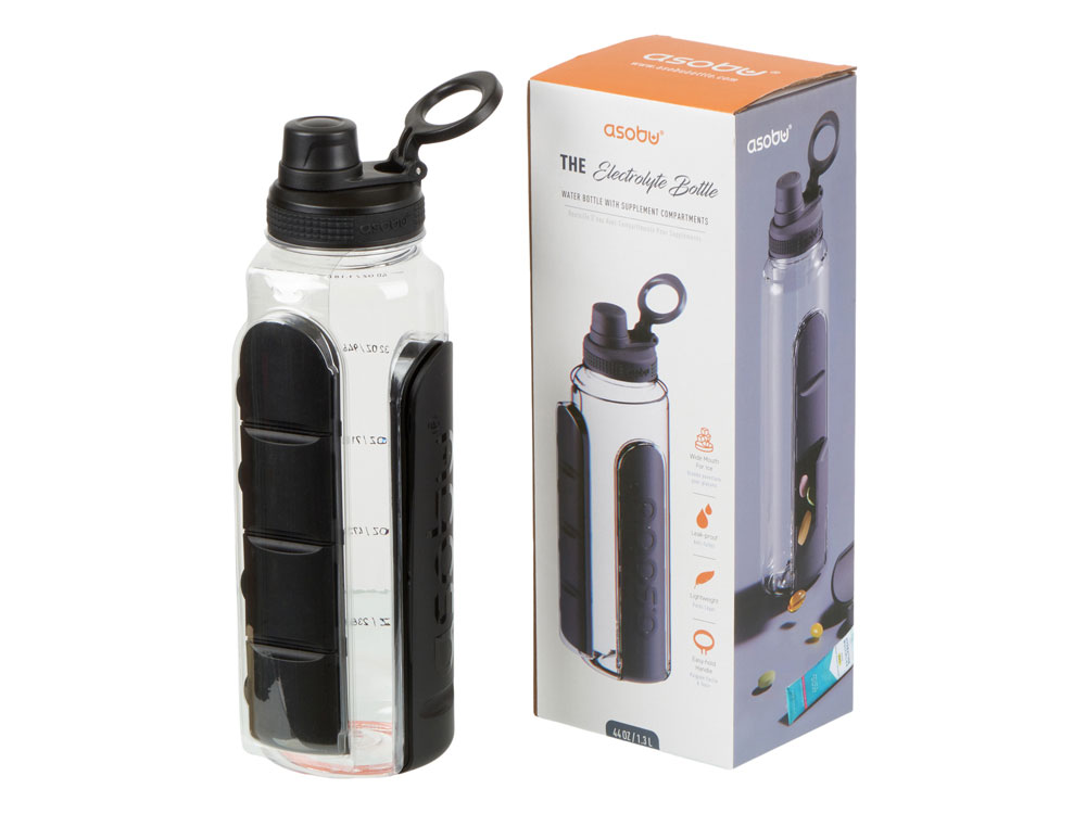 Бутылка для воды Electrolyte, черный (Р)