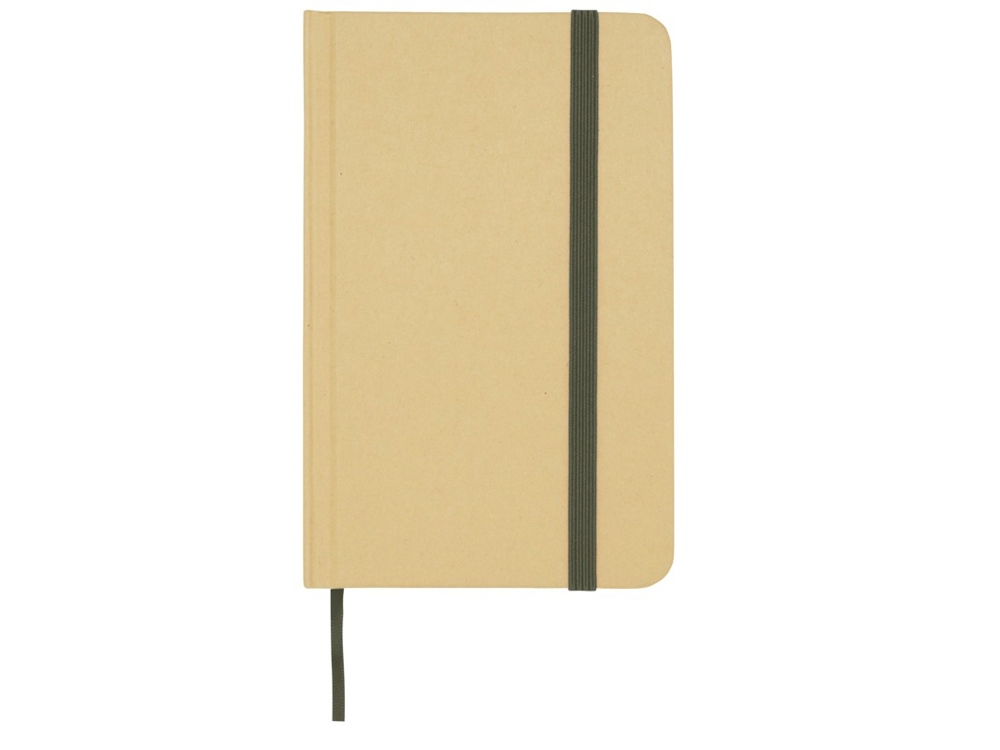 Reed блокнот формата А6 из переработанного материала в твердой обложке с простыми страницами - Зеленый лесной