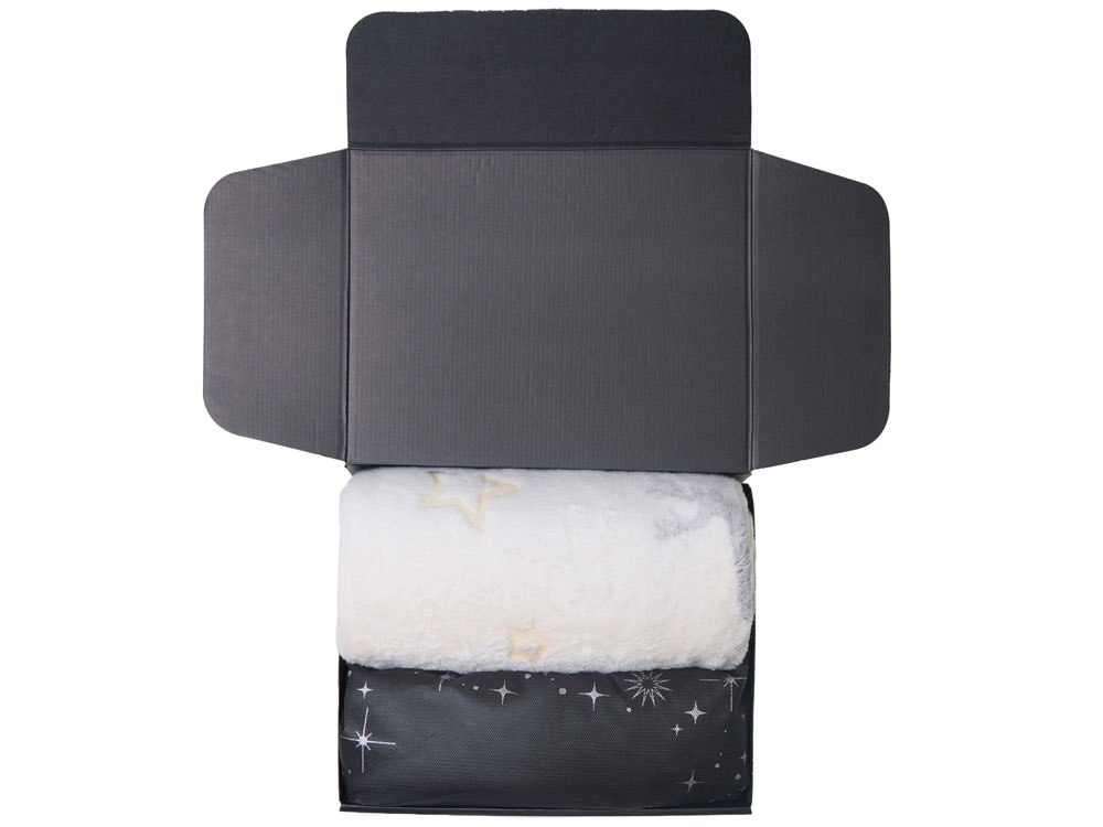 подарочный набор с пледом, кружкой и чаем