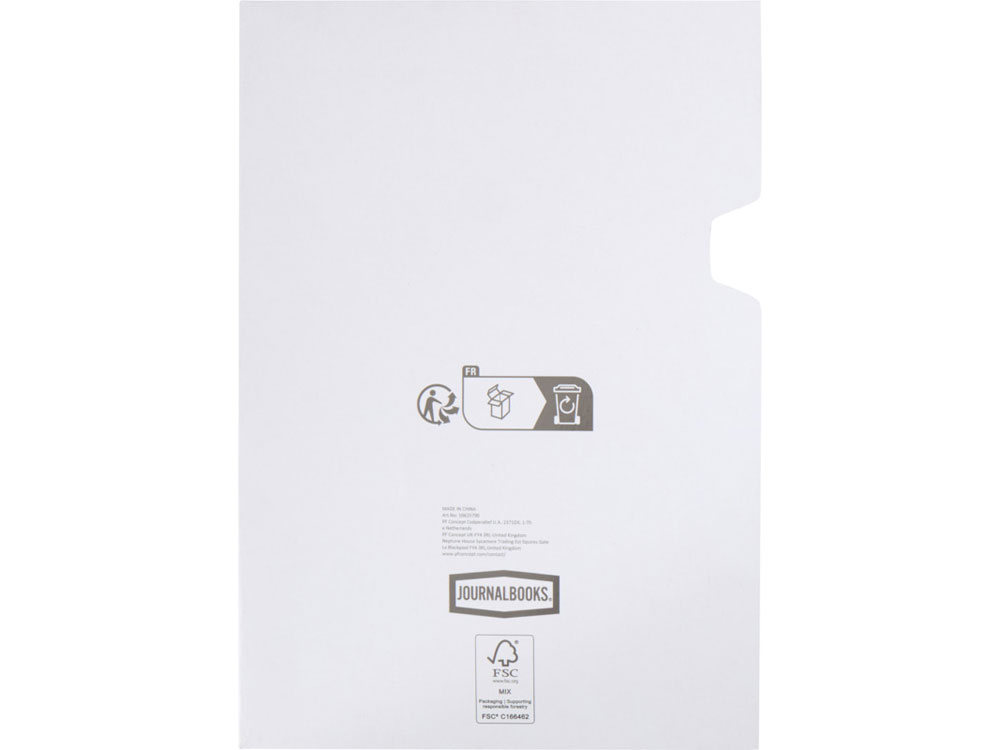 Блокнот Alder формата A5 в твердой обложке, черный