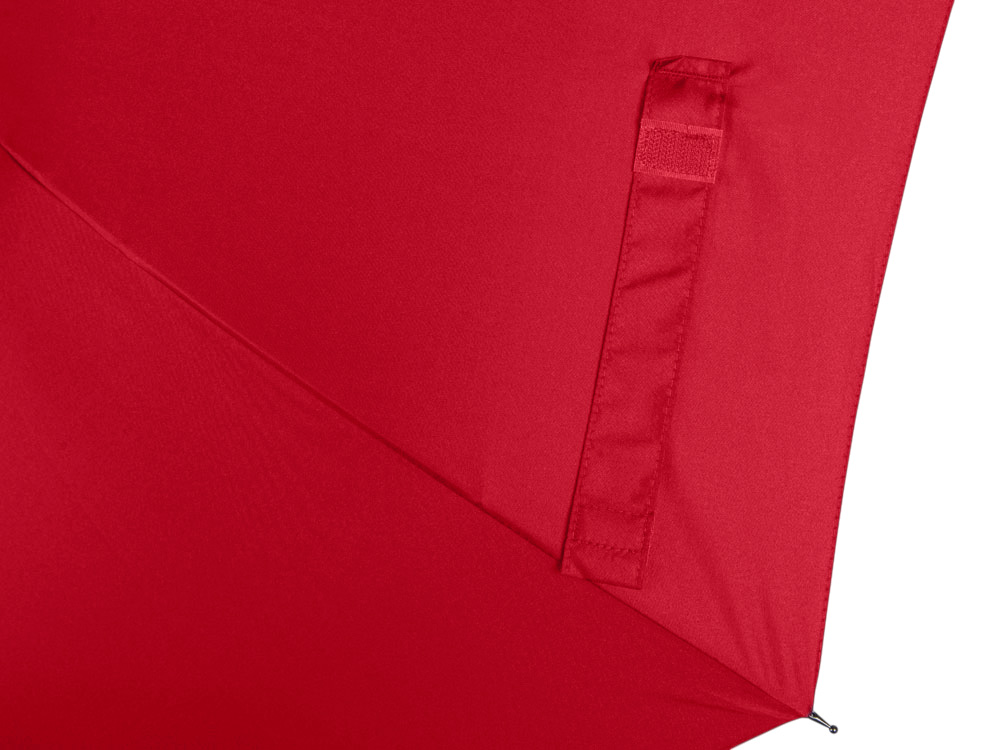 Зонт-трость Reviver с куполом из переработанного пластика, красный