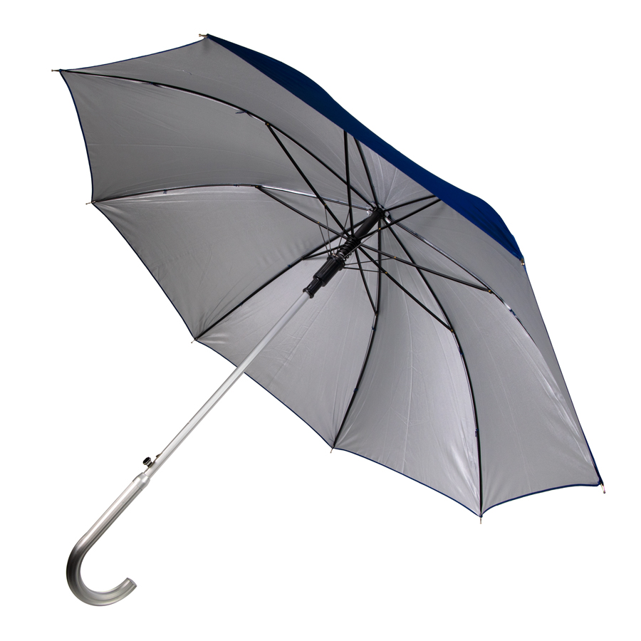 Зонт-трость SILVER, пластиковая ручка, полуавтомат