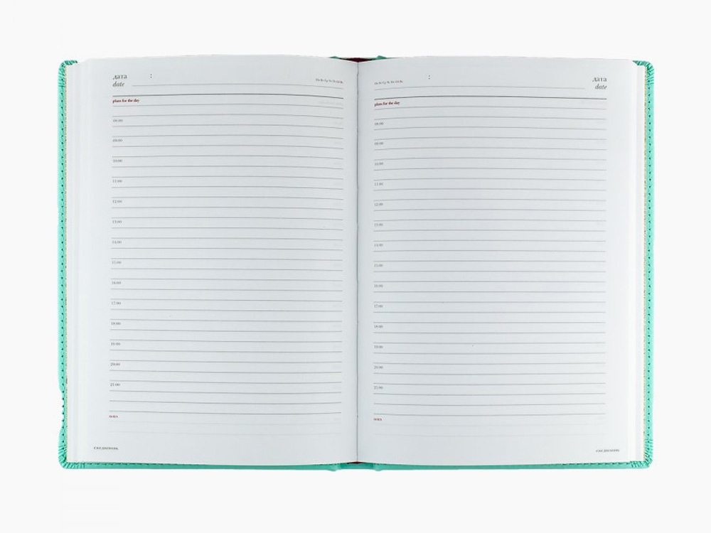 Ежедневник недатированный А5 Velvet, зефирный мятный (Р) Ежедневник недатированный А5 Velvet, зефирный мятный (Р)