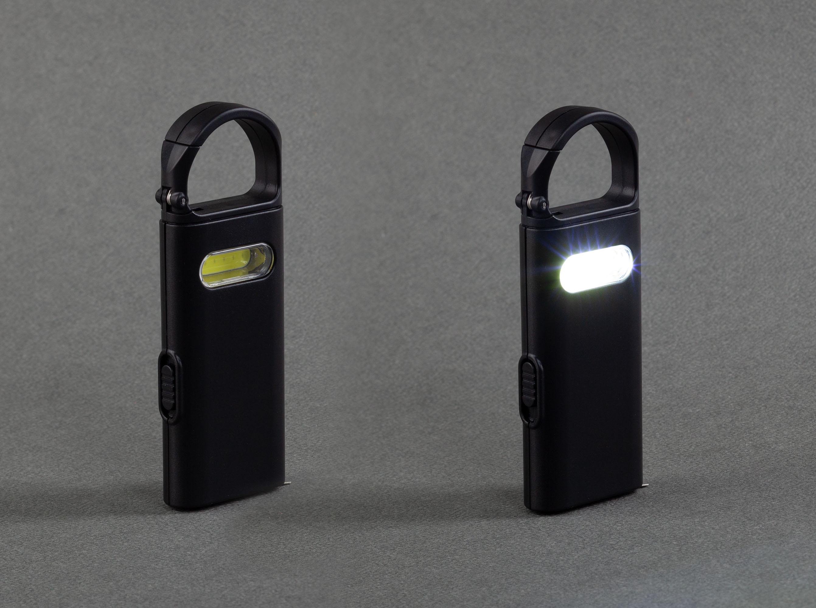 Фонарик "Spark" с рулеткой и карабином Фонарик "Spark" с рулеткой и карабином