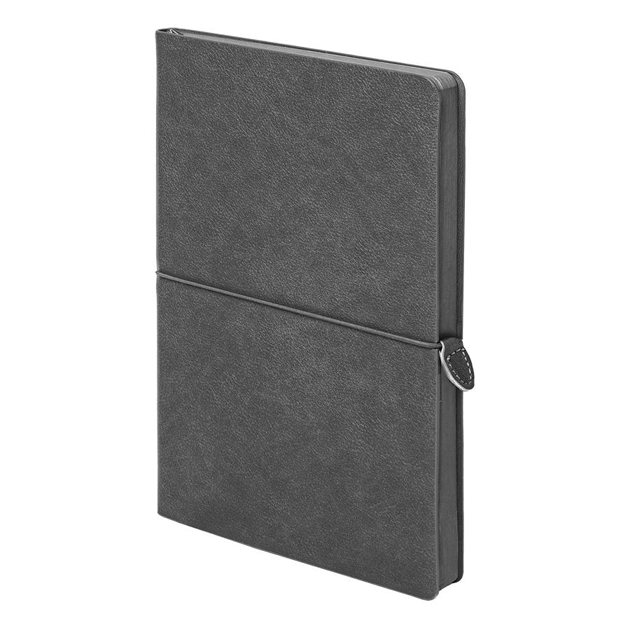 Ежедневник недатированный Fusion, А5, темно-серый, кремовый блок в линейку